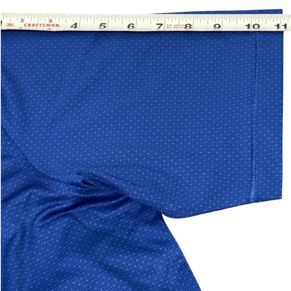 Peter Millar Texas Rangers MLB Polo Shirt Mens XXL Blue‎ Summer Comfort MCEK02SB - Picture 6 of 8